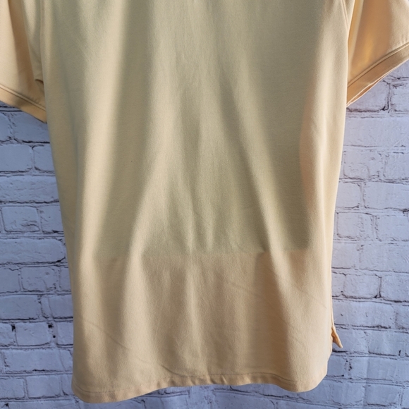 Nike Men Dry-Fit Polo Shirt Slim Fit Golf Size L Gold Unisex - Picture 6 of 14